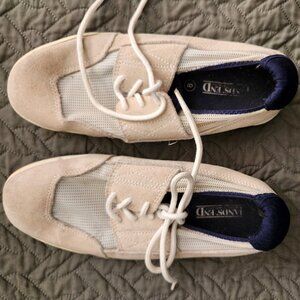 Lands' End Suede and Mesh Boat Shoe
